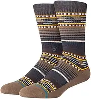 [Stance] 01003 CEDAR ROCK CREW BROWN Socks, BROWN (01003), L