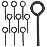 5/32 Inch Allen Wrench Keychain Standard Hex Dogging Key with Full Loop, 10 P...