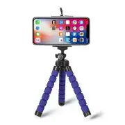 Tripod Stand Mount Flexible Octopus For Go-pro Camera iPhone Samsung blue
