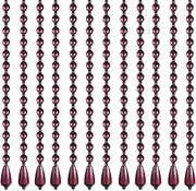 [OKUOKA] Curtains Bead Curtain Lotus Cut Off Decoration Living Room Entrance, Multiple Sizes Customizable (Color : Red, Size : 80x81cm-21 Roots)