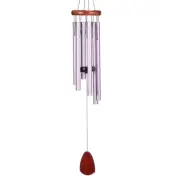 37 Inch Aluminium Wind Chimes for Outside with Wood Wind Catcher Purple