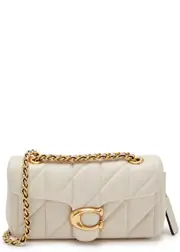 Coach Tabby 20 Quilted Leather Shoulder bag - Ivory ONE SIZE