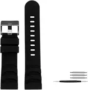 [AMGHCGTEEW] Silicone Rubber Watch Strap Fit For Panerai Fit For Luminox XS3749 3789 3741 3745 24mm Orange Blue Black Men Watchband Breathable