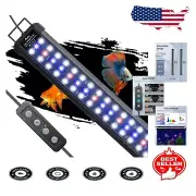 28W Full Spectrum LED Aquarium Light for 36-48 Inch Fish Tanks, Timer & Modes