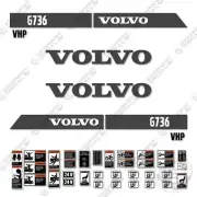 Fits Volvo G736 VHP Decal Kit Motor Grader Scraper Equipment Decals - 3M Vinyl!