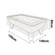 Pool Table Cover - 7ft x 4ft ( Taller )