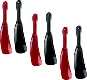 [VALICLUD] 6pcs Portable Plastic Shoe Horns Convenient Travel Shoe Lifters for Men Durable Easy to Use Shoehorns for Home for Seniors Non Deforming Design