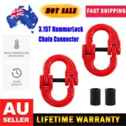 Qty2 10mm G80 Hammerlock Coupling Link Heavy Duty Alloy Steel Chain Connector AU