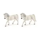 2x Schleich Kids/Childrens Toy Figurine Lipizzaner Mare Pretend Animal 3y+