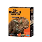 4M KidzLabs Dig a Dinosaur Triceratops Assemble Skeleton Kids Learning Toy 8y+