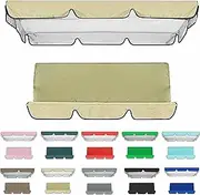 Waterproof Upper Cover Game for Porch Swing Awning, Spare Cover for Garden Swing Seat, Cushion Cover for Exterior Patio Swing Seat