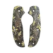 Japanese Maple Black Gold - Spyderco Sage 1 Knife Scales