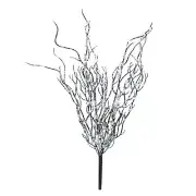 Darice Willow Pick Iced, White/Black 2 x 15 Inches