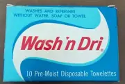 Vintage Wash ‘n Dri Pre-Moist Disposable Towelettes - Box of 10
