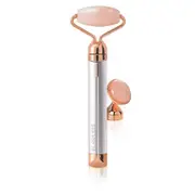 Flawless Contour Vibrating Facial Roller And Massager, Rose Quartz