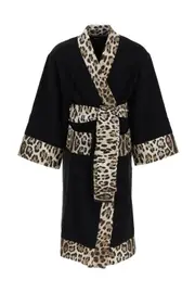 [DOLCE & GABBANA] DOLCE & GABBANA leo print bathrobe