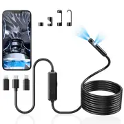 Acoath Endoscope Camera with Light, Dual-Lens 1920P HD Borescope with 8 Adjus...