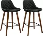 Bar Stools Stool Set of 2 Kitchen Counter Barstools Dining Chair Chairs Benchwoo