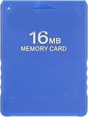 Yoidesu Memory Card for PS2, 16MB High Speed Game Memory Card Plug and Play External Data Card for 2 PS2 Game Console(Blue)