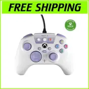 REACT-R Wired Game Controller - Officially Licensed for Xbox & PC - White/Purple