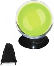 DSJUGGLING 75MM Ball-in-Ball Glowing in Dark Fushigi Magic Ball Contained in Clear Acrylic Contact Juggling Ball Appx. 3" Professional Contact Juggling Novelty Floating Sphere for Stage Performances