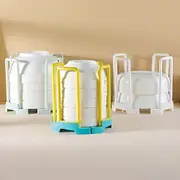 3Pcs Kitchen Shelf Rotating Telescopic Dish Drain Storage Rack-3 Color