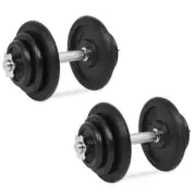 18-Piece Dumbbell Set 40Kg Weight Training Bench Press Home Gym Fitness Exercise