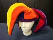 Court Jester - Plush Costume Hat Multicolor NWT OSFM