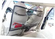 VANZACK Car Pet Barrier Safety Net for Backseat Isolation High Elastic Mesh Dog Protection Divider Fits Vehicle Black