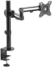 Brateck Articulating Aluminum Single Monitor Arm, Matte Black