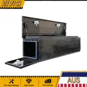1760x500x500mm Black Aluminium 3 Door Camper Toolbox 2mm Aluminium Checker Plate