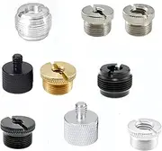 KASINshooting Camera Microphone Quick Release Flash Tripod Adapter Mount Kit Hot Shoe 1/4 to 3/8 M5 M6 M8 Male Female Convertion Thread Screws Series Set for Go pro Insta360 (9 Pcs)