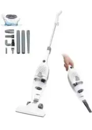 Brocvas Stick Vacuum Cleaner, 3 in 1 Corded Vac with Handheld White