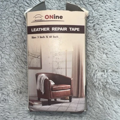 Patch Adhesive (Gray) Leather Repair Tape Brown 3" x 60"