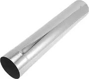X AUTOHAUX 102mm 4" OD Stainless Steel Straight Mandrel Exhaust Pipe Tube 22 Inch Length DIY Custom Car Modified Tubing Piping with Double Cutted Expand-on Ends Surface Polishing Silver Tone