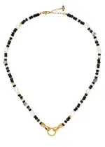 Missoma X Harris Reed In Good Hands Beaded Necklace - Black - One Size One Size