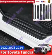For Toyota Tundra Stainless Steel Threshold Protective Cover Interior Upgraded