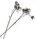 Christmas Artificial White Cotton Spray Stem Set of 2 Glitter 16 Inches