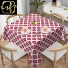 Ethnic Mandala Square Tablecloth Geometric Mandala Table Cover Waterproof Spill