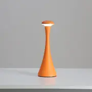 GGP Orange Modern Minimalist Led Mushroom Lamp Touch Control Rechargeable Night Light