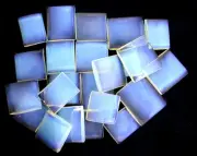 50 Gram Assorted Blue Flash Opalite Glass Man Made Opal Preform Cabochon Rough
