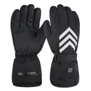 TENGOO Electric Heated Gloves Waterproof Winter Gloves Heated Ski Gloves Warm Touching Screen Gloves Keep Warm Outdoor M