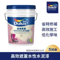 在飛比找PChome24h購物優惠-【Dulux得利塗料】A935 高效遮蓋水性水泥漆 （5加侖