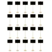 20 Pcs Chalkboard Signs Mini Blackboards with Easel Stand for Event Decorations