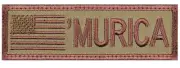 MultiCam "MURICA" Hook Back Tactical Patch - 'MURICA Military Morale Patches