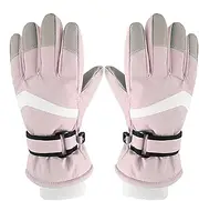[Generic] Snow Gloves Kids,Ice Skating Thermal Gloves - Snow Gear Winter Accessories, Nonslip Snowboard Sport Mittens for Girls Boys