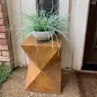 Outdoor Side Table Smooth Concrete Terrazzo End Table Garden Stool Log Table Dec