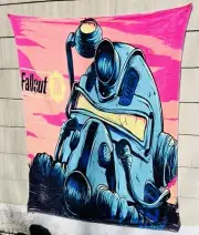 Fallout 76/EXTRA LARGE/Plush Blanket/Almost 80in x 60in/Vibrant Colors