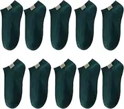 [Legou] Women's Socks Thin Breathable Sweat Absorbent Solid Color Socks 10 pairs