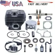 52mm Cylinder Piston Kit For Stihl MS380 038 Chainsaw Ignition Coil Oil Seal